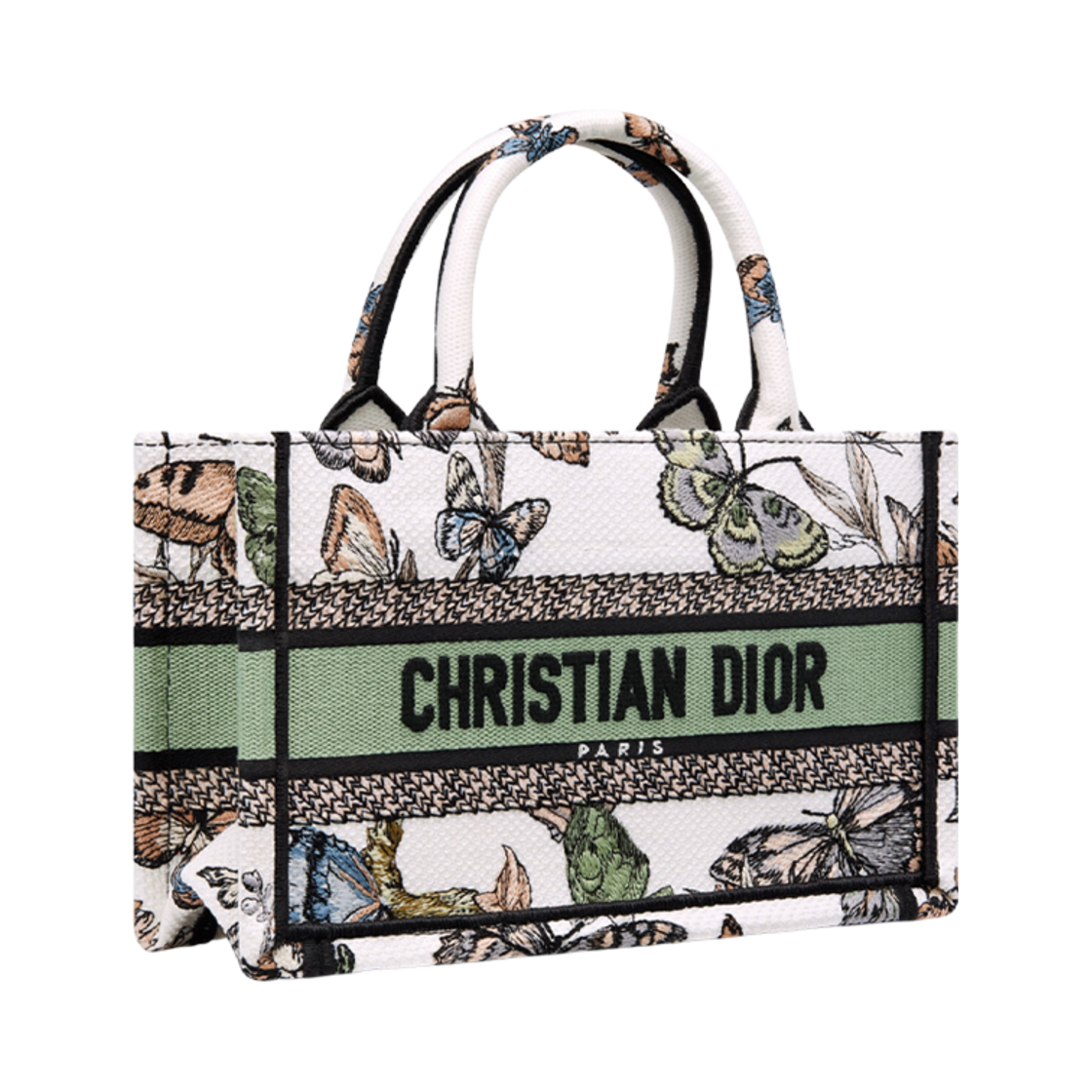 디올 라이트 디올 북 토트백 스트랩 화이트 멀티컬러 멕시코(Dior Mini Dior Book Tote with Strap White Multicolor Mexico) - 1