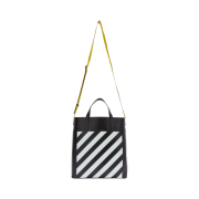 Off-White Binder Diag Saffiano Tote Bag Black