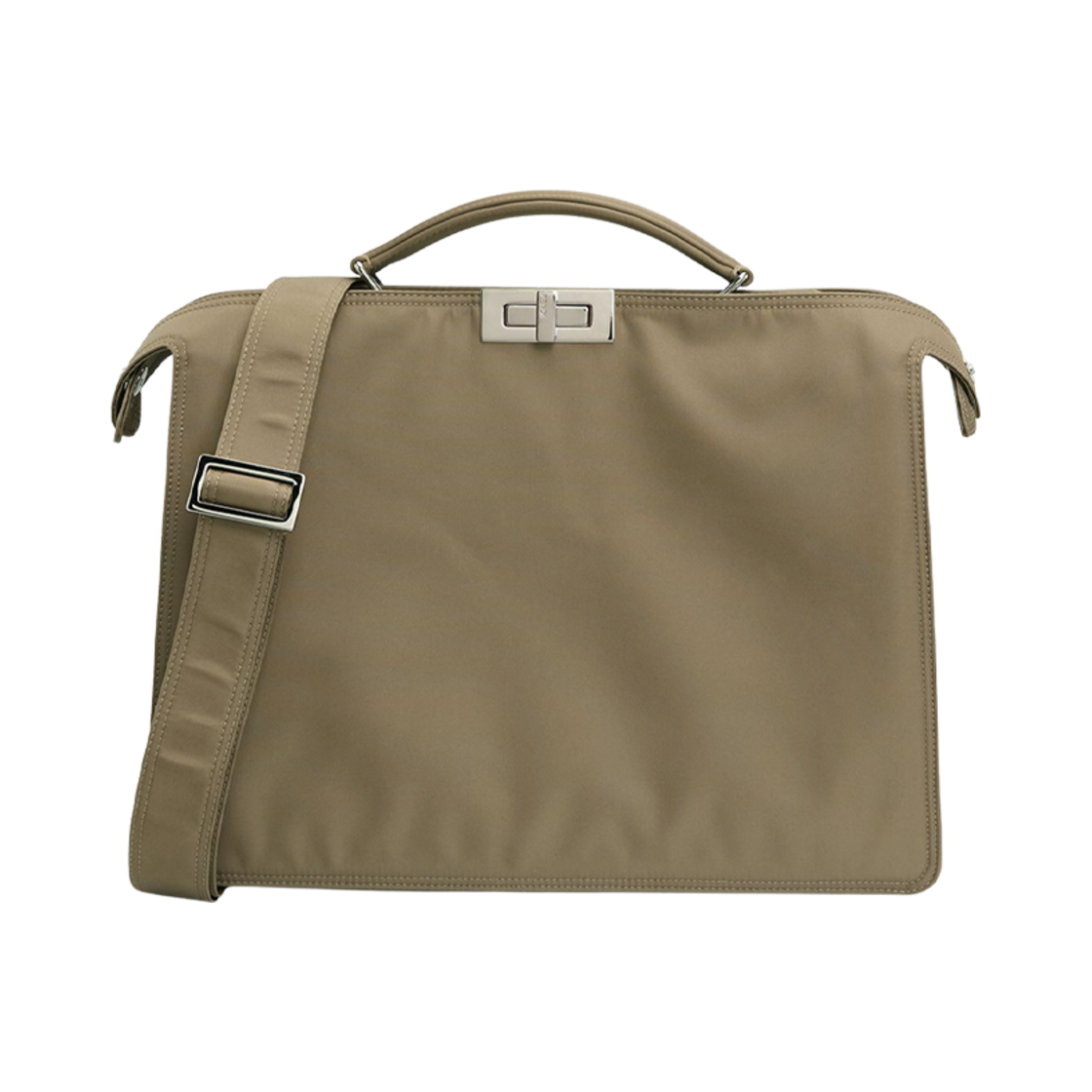7VA529AGQIF1GLE Fendi Peekaboo I See U Medium Tote Bag Brown