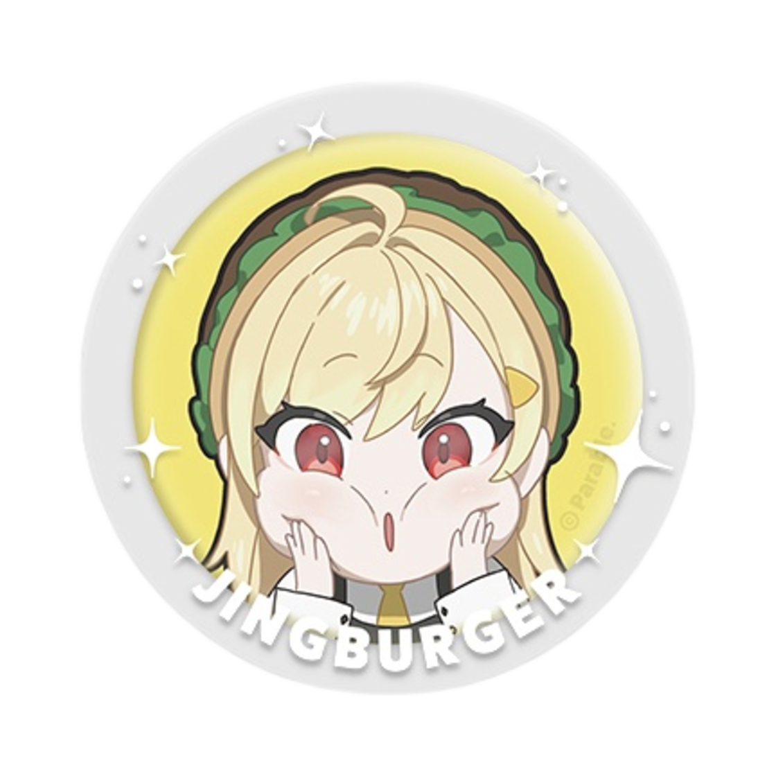 우왁굳 이세계 페스티벌 캔 뱃지 + PVC 커버 세트 징버거(Woowakgood Isegye Festival Can Badge + PVC Cover Set Jingburger)