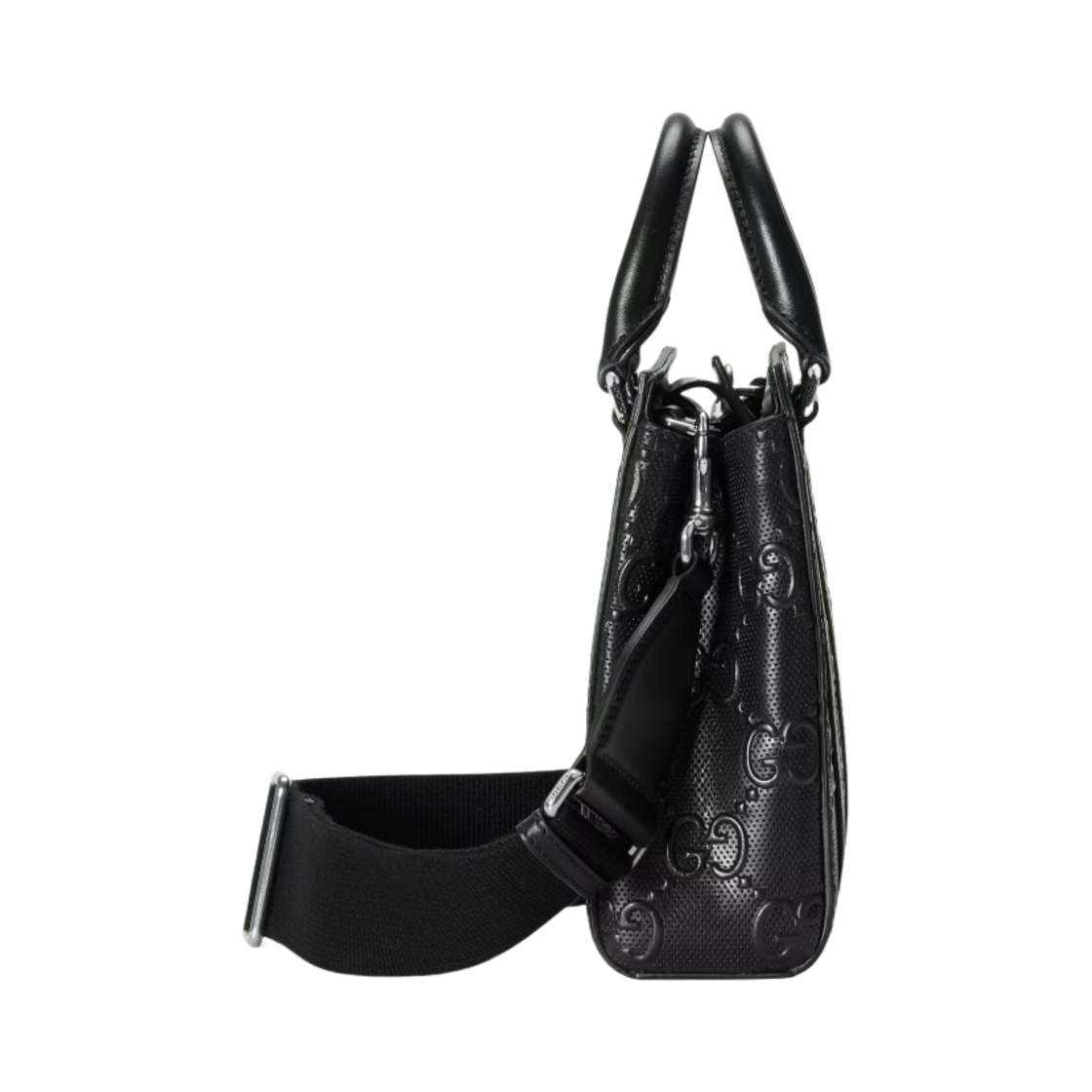 구찌 GG 엠보스 미니 토트백 블랙(Gucci GG Embossed Mini Tote Bag Black) - 3