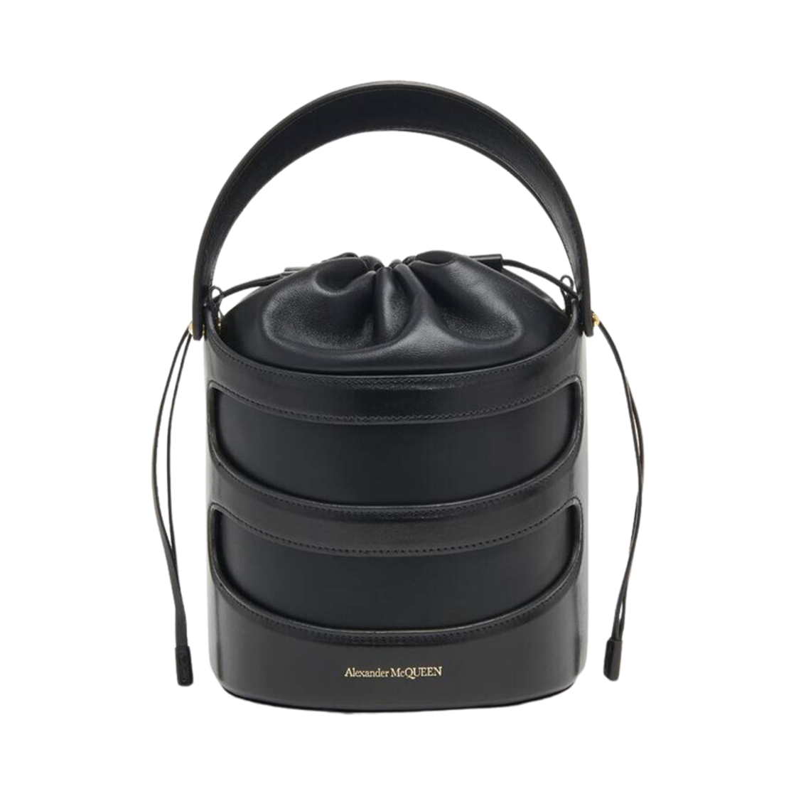 7871261VPGI1000 Alexander McQueen The Rise Bucket Black