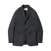 Pottery Fine Wool Sports Jacket Mid Gray