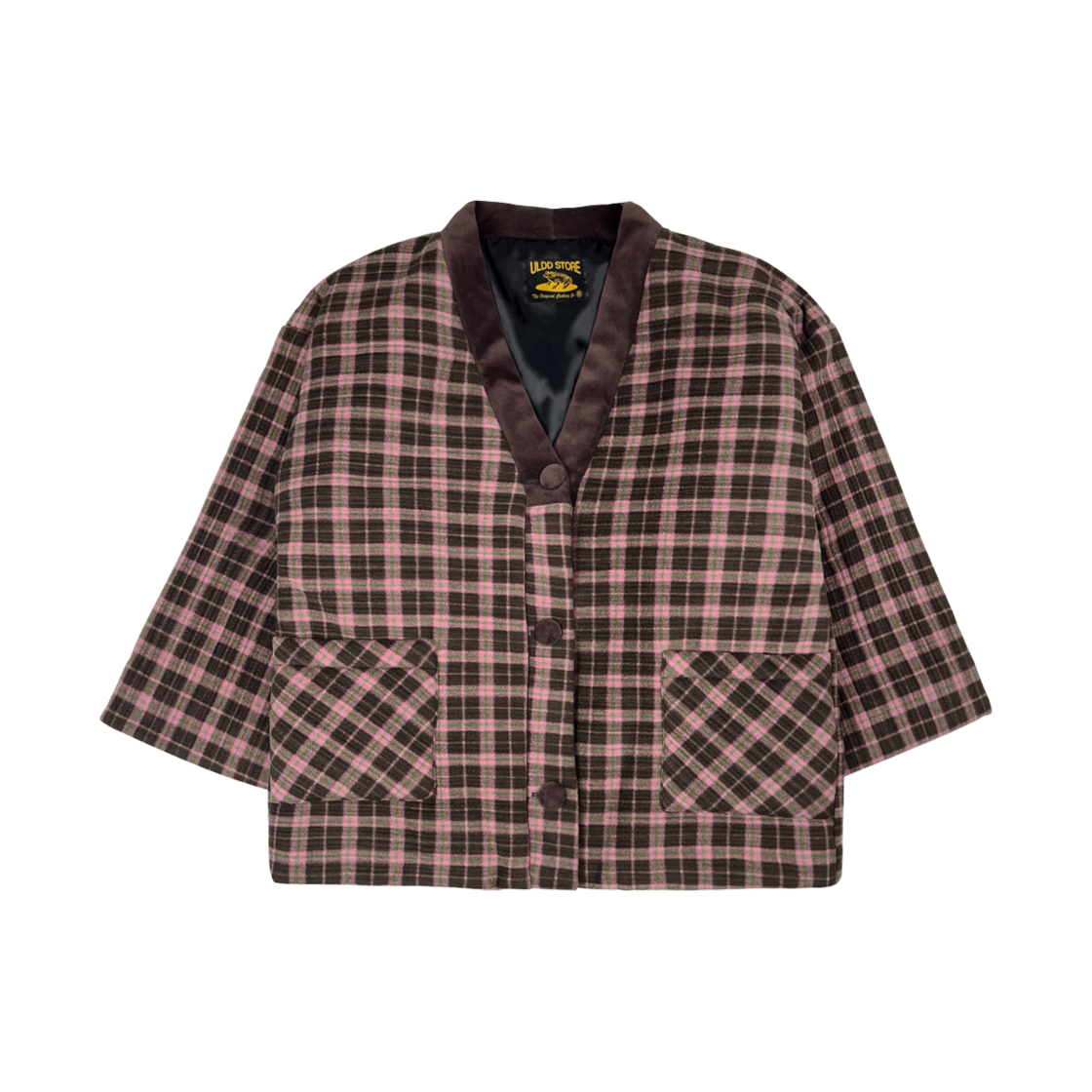 얼렁뚱땅 상점 웃도리 핑크브라운 체크(ULDD Utdori Pink Brown Check)