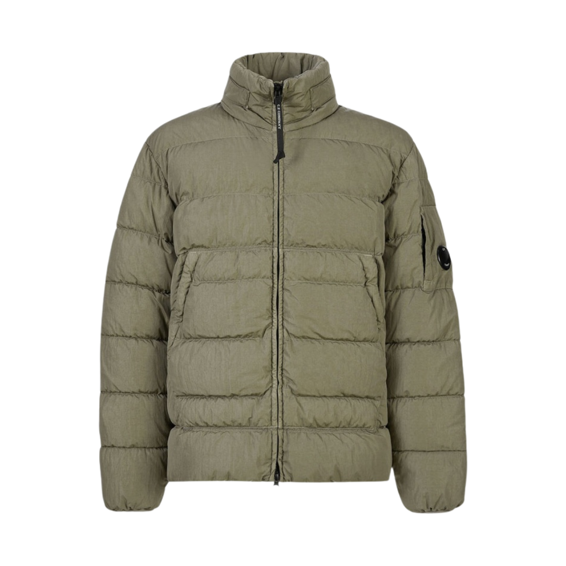 15CMOW028A006369G335 C.P. Company Eco-Chrome R Down Jacket Silver Sage Brown - 23FW