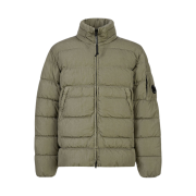 C.P. Company Eco-Chrome R Down Jacket Silver Sage Brown - 23FW