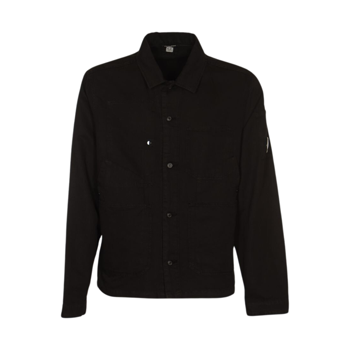 16CMOS277A006273G999 C.P. Company Cotton Linen Overshirt Black - 24SS