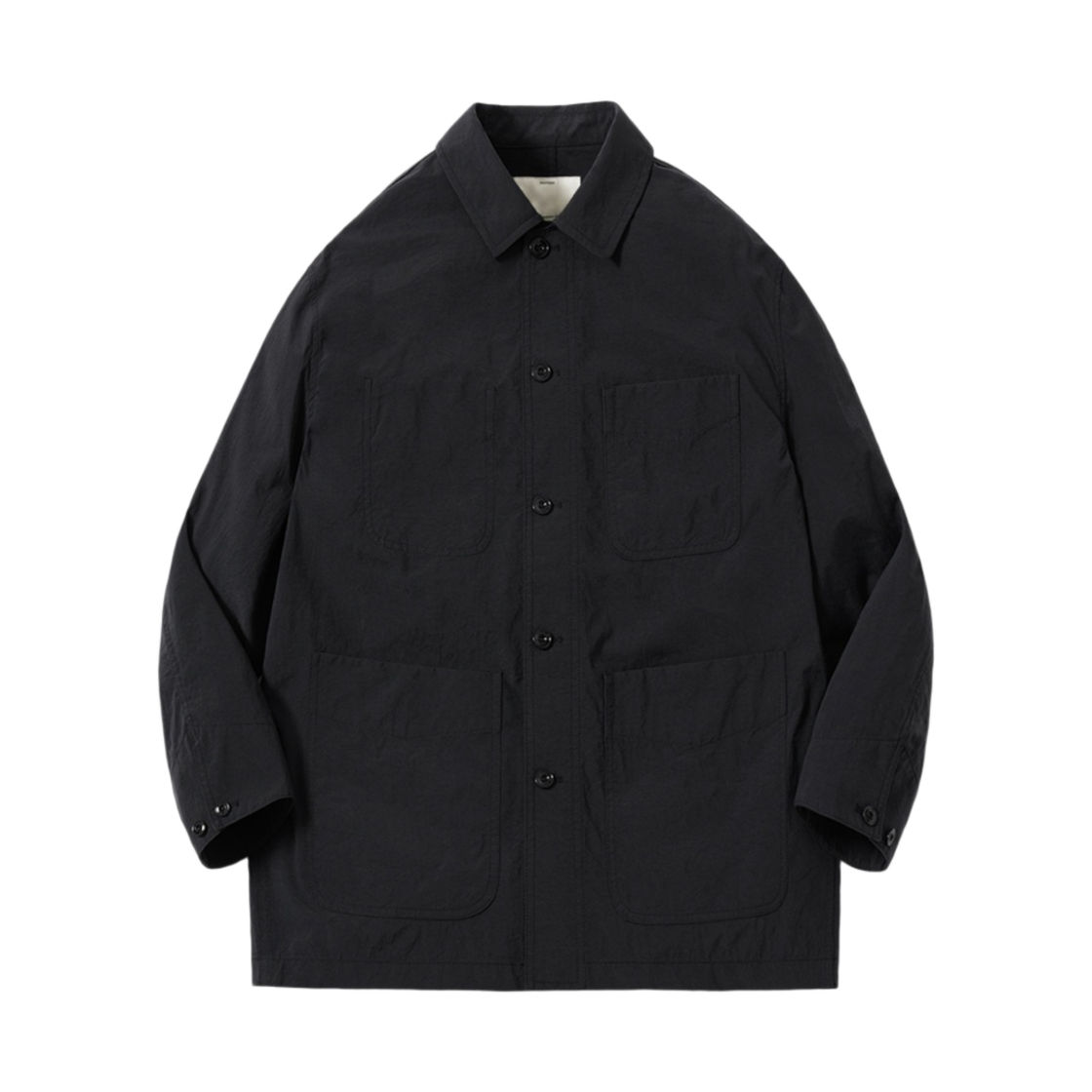 포터리 워크 자켓 나일론 타슬란 옥스포드 클로스 리질리언트 피니쉬 블랙(Pottery Work Jacket Nylon Taslan Oxford Cloth Resilient Finish Black)