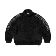 Supreme Shoulder Logo Fleece Jacket Black - 25SS