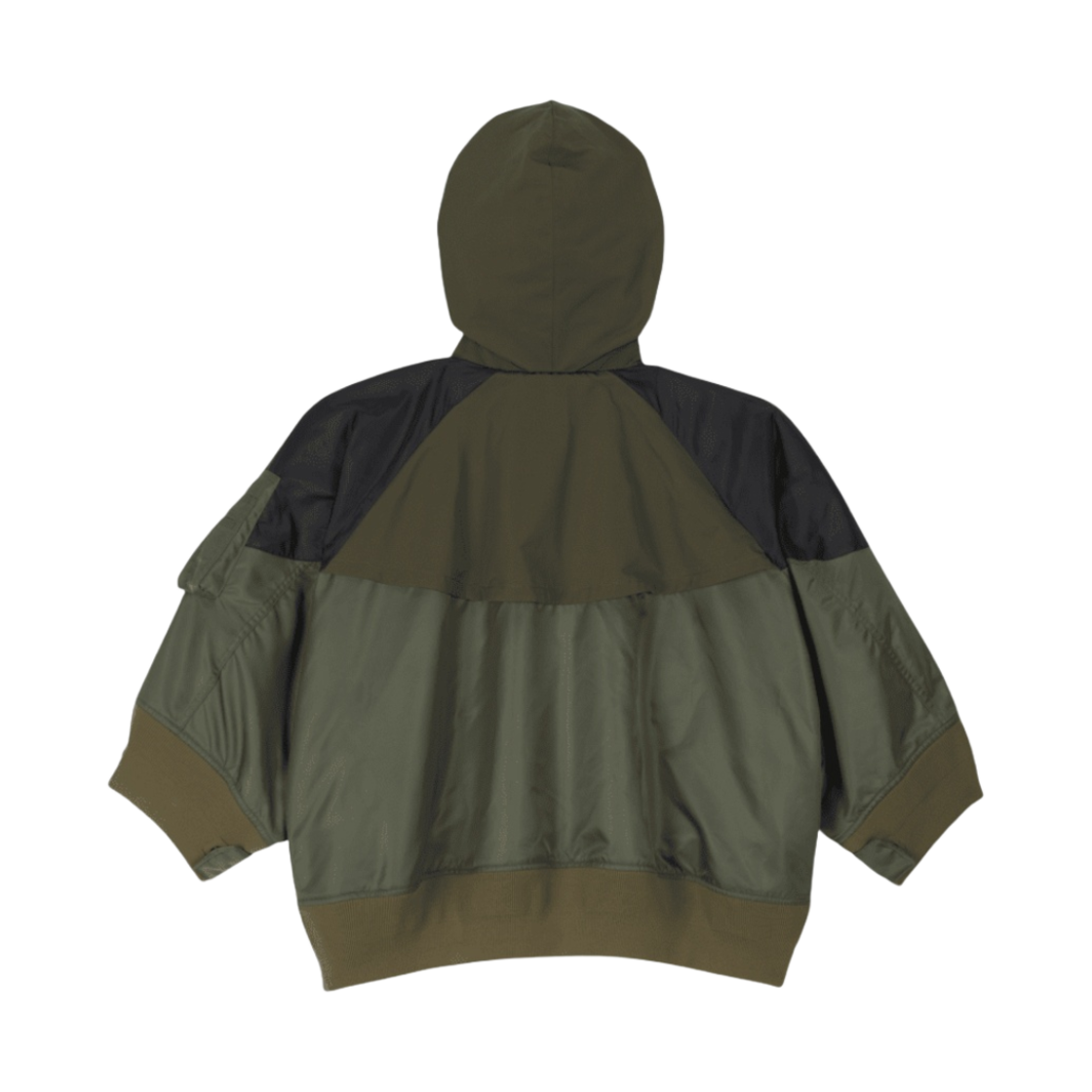 (W) 나이키 x 사카이 NRG 풀 집 후드 자켓 카고 카키 - 아시아((W) Nike x Sacai NRG Full Zip Hooded Jacket Cargo Khaki - Asia) - 2