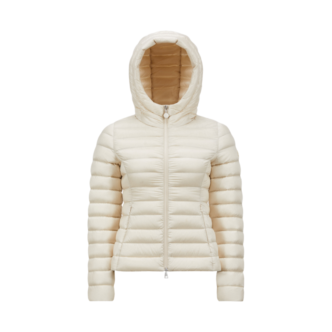 25SS MONCLER Hede ホワイトアイボリー W) 몽클레르 헤드 후드 쇼트 다운 자켓 화이트 아이보리 - 25SS
