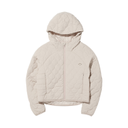 (W) Mischief Quilted Hooded Jacket Ivory