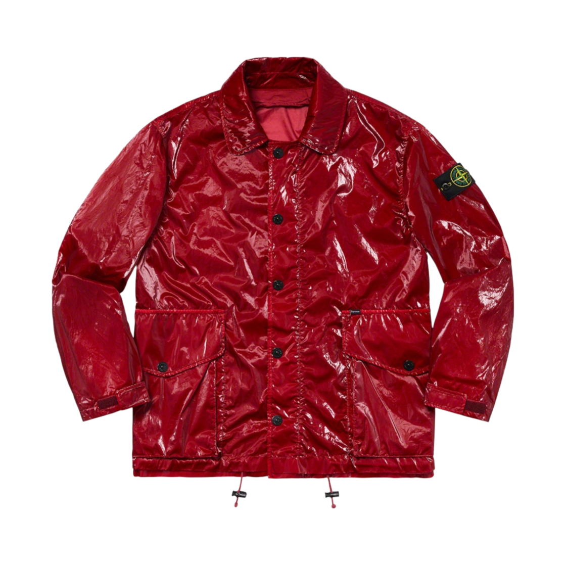 슈프림 x 스톤 아일랜드 뉴 실크 라이트 자켓 레드 - 19SS(Supreme x Stone Island New Silk Light Jacket Red - 19SS) - 2