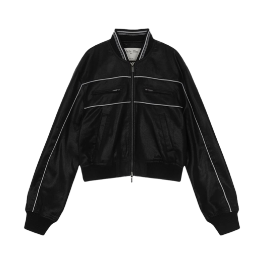 ジャケット・アウター MATIN KIM LOGO COATING JUMPER IN BLACK Designer fashion, Seoul-fully created | W Concept