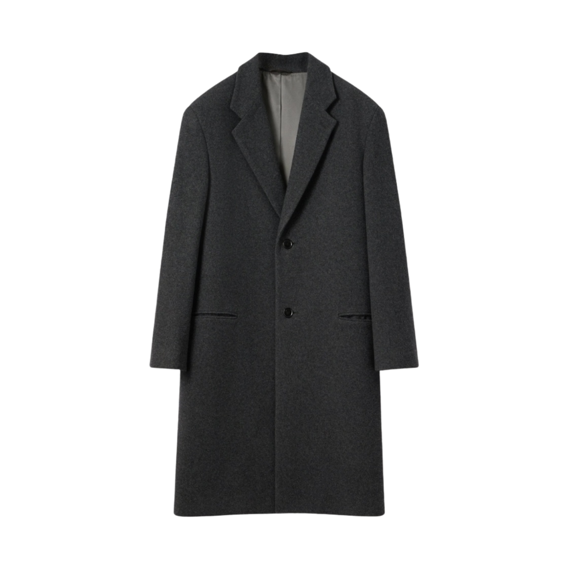 르메르 소프트 펠트 울 체스터필드 코트 그레이 신(Lemaire Soft Felted Wool Chesterfield Coat Grey Chine)