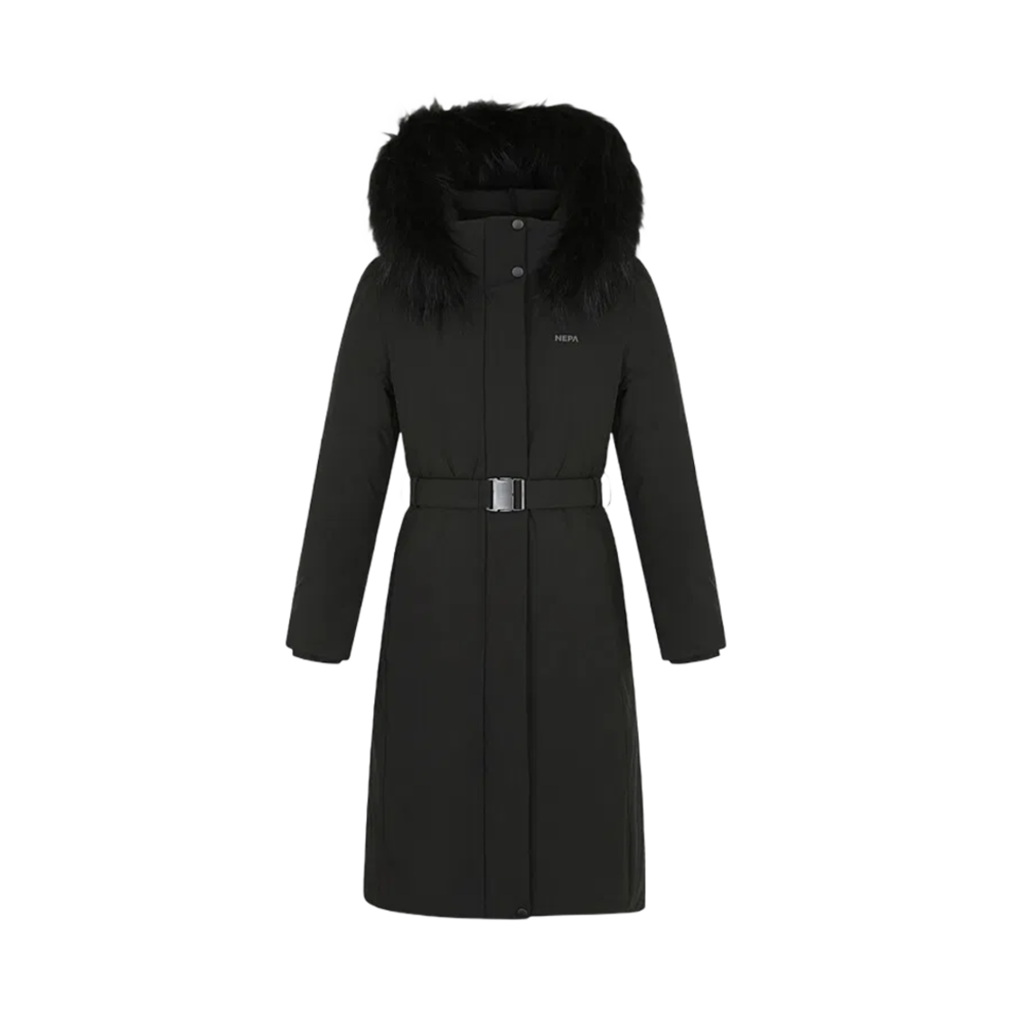 7J82084-C01 (W) Nepa Long Down Jacket Black