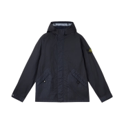 Stone Island 4100093 Membrana 3L TC Breathable Water-Resistant Hooded Jacket Navy Blue - 25SS