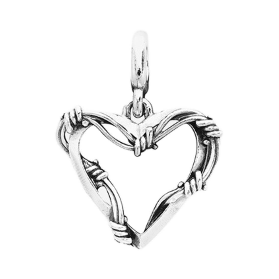 (W) 판도라 미 와이어 하트 메달리온 스털링 실버((W) Pandora Me Wire Heart Medallion Sterling Silver) - 1