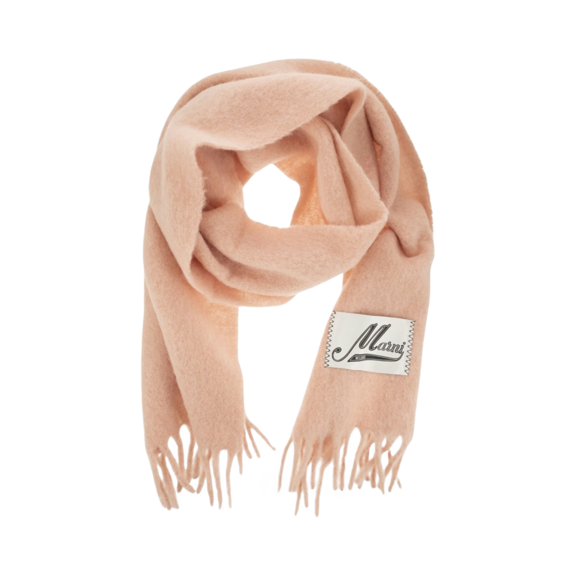 SCMC0059Y0-UTW918-00C13 Marni Gauzy Alpaca Scarf Pink