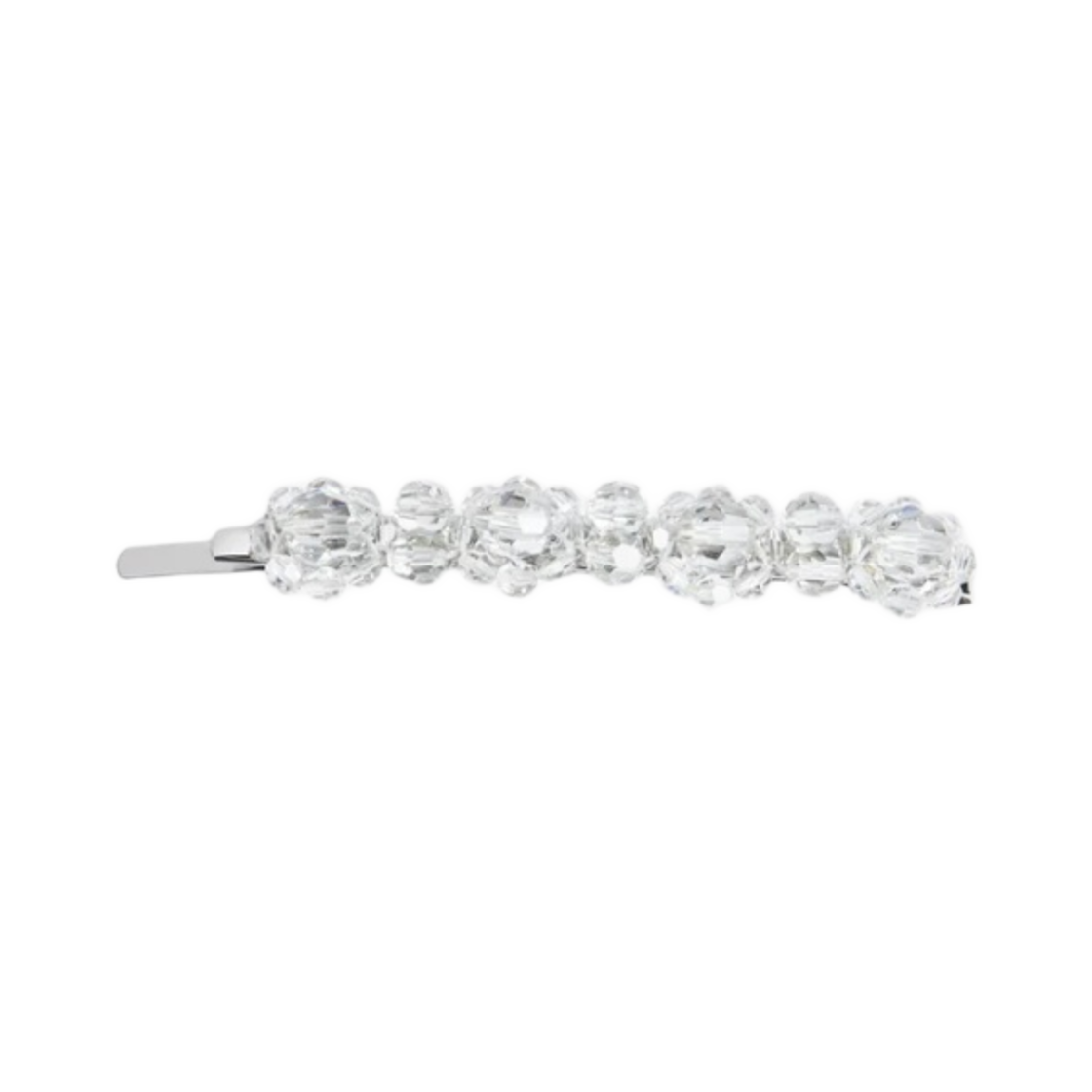 CLP4-09-03 (W) Simone Rocha Medium Crystal Flower Hair Clip LT.Smoke