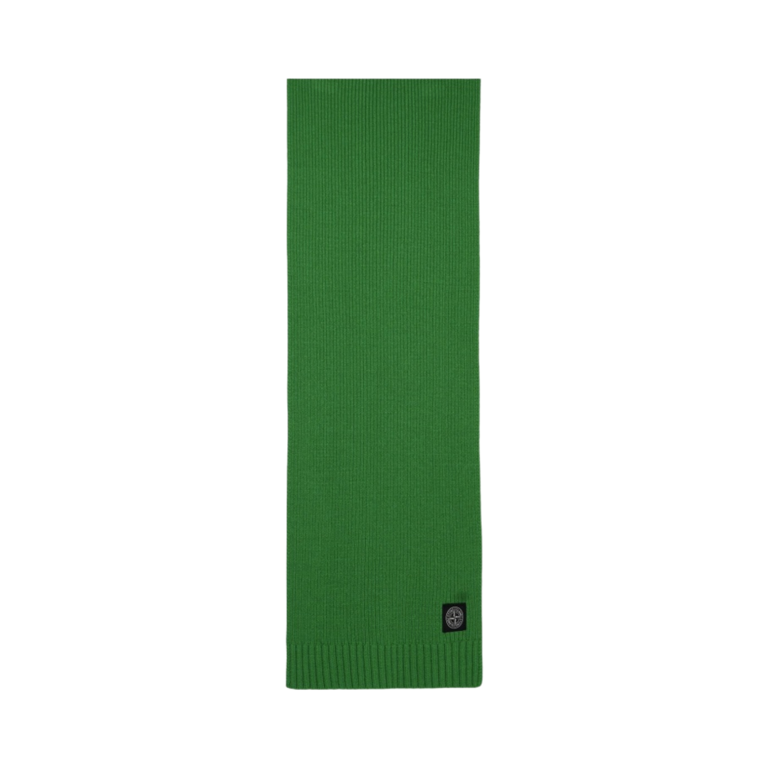7916N02Z3-V0050 (Kids) Stone Island N02Z3 Ribbed Wool Cashmere Scarf Bright Green