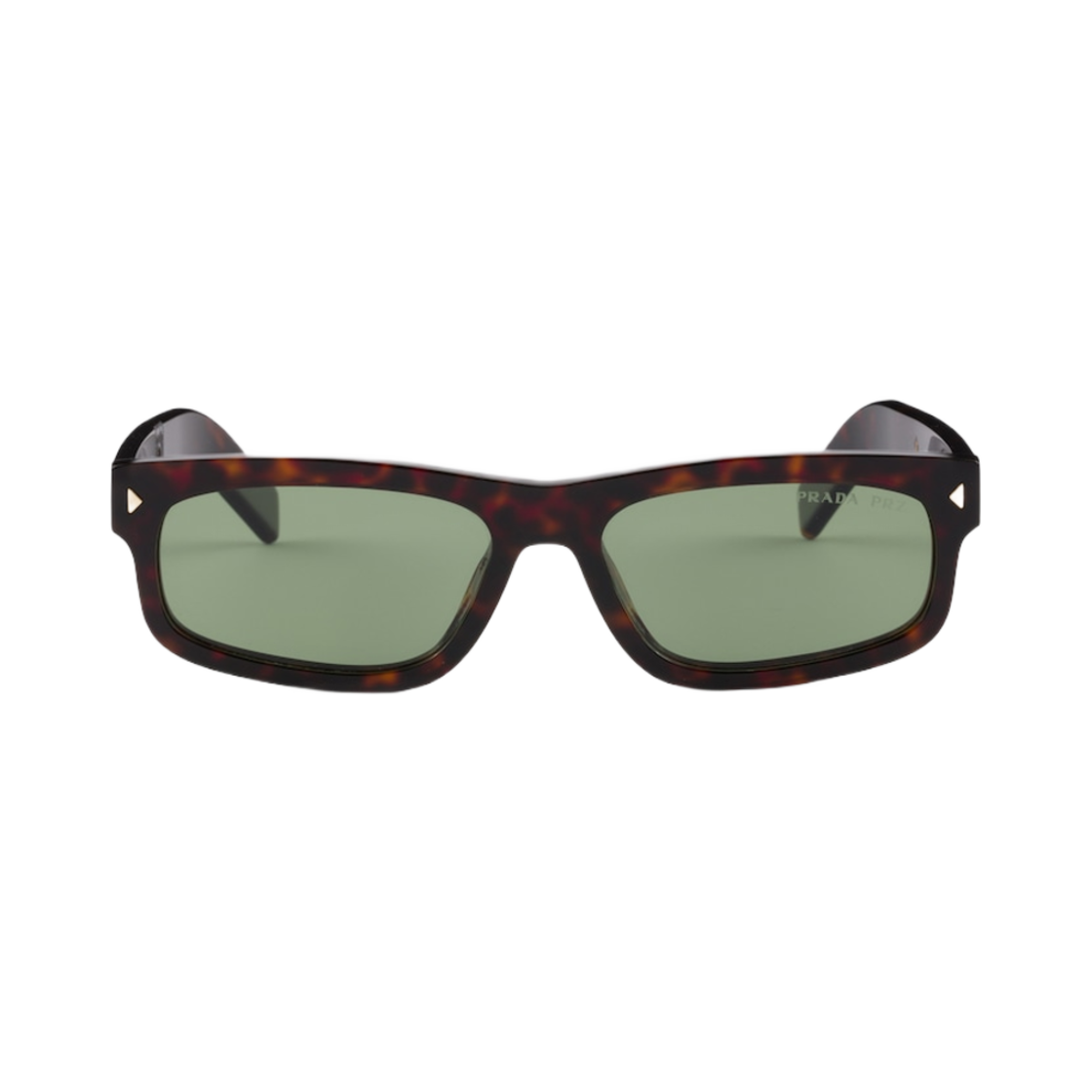 프라다 선글라스 더 아이코닉 메탈 플라크 윌로우 그린 렌즈(Prada Sunglasses with The Iconic Metal Plaque Willow Green Lenses) - 2