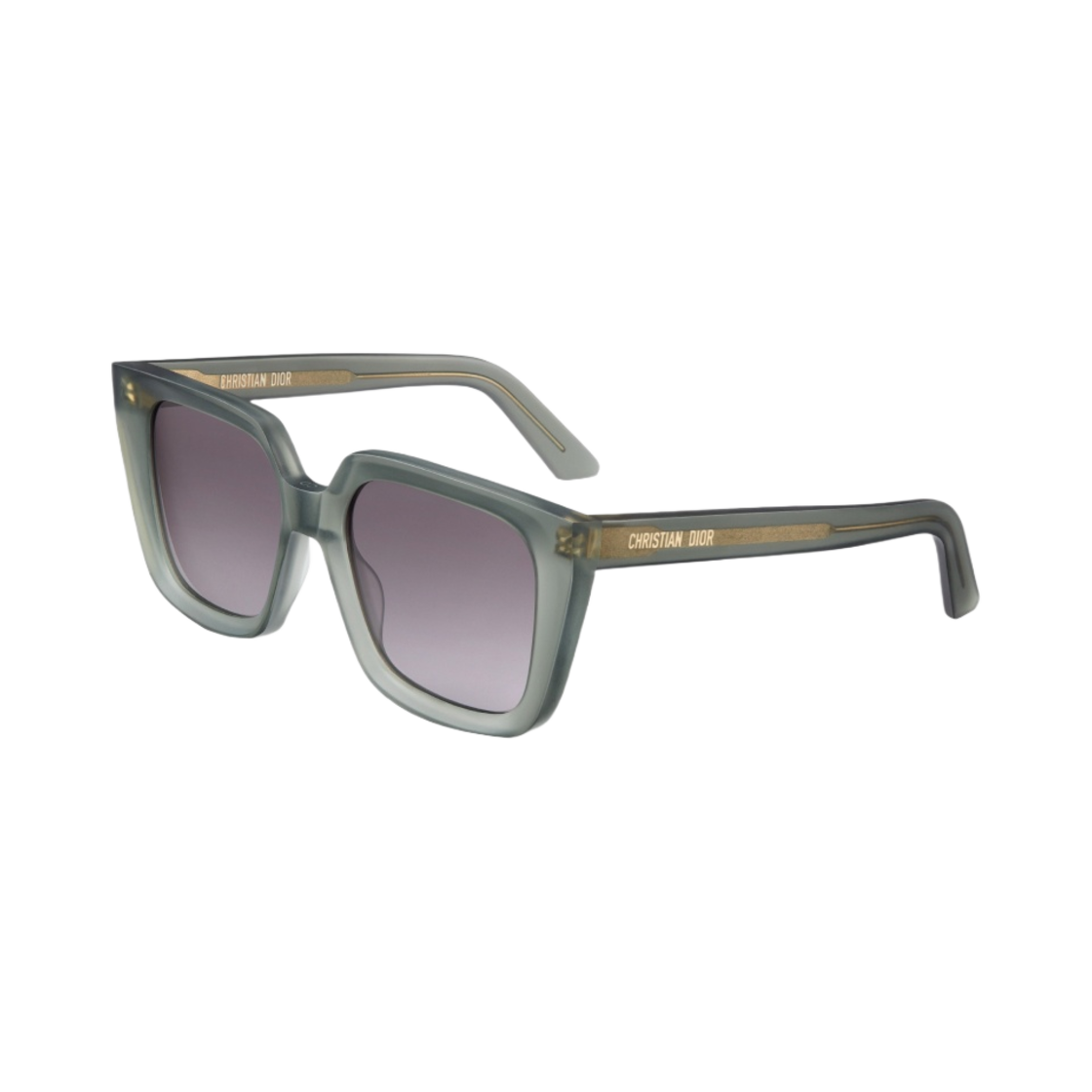 (W) 디올 디올미드나잇 S1I 스퀘어 선글라스 그린 매트((W) Dior Diormidnight S1I Square Sunglasses Green Matte) - 1