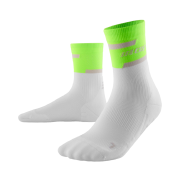 CEP The Run Mid Cut Socks 4.0 Green OffWhite