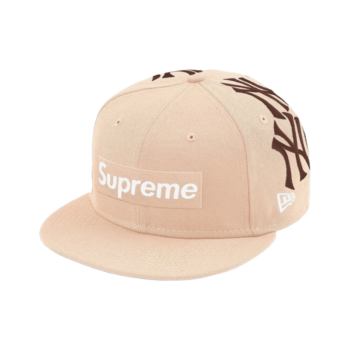 슈프림 x 뉴욕 양키스 박스로고 뉴에라 탄 - 21FW(Supreme x New York Yankees Box Logo New Era Tan - 21FW)
