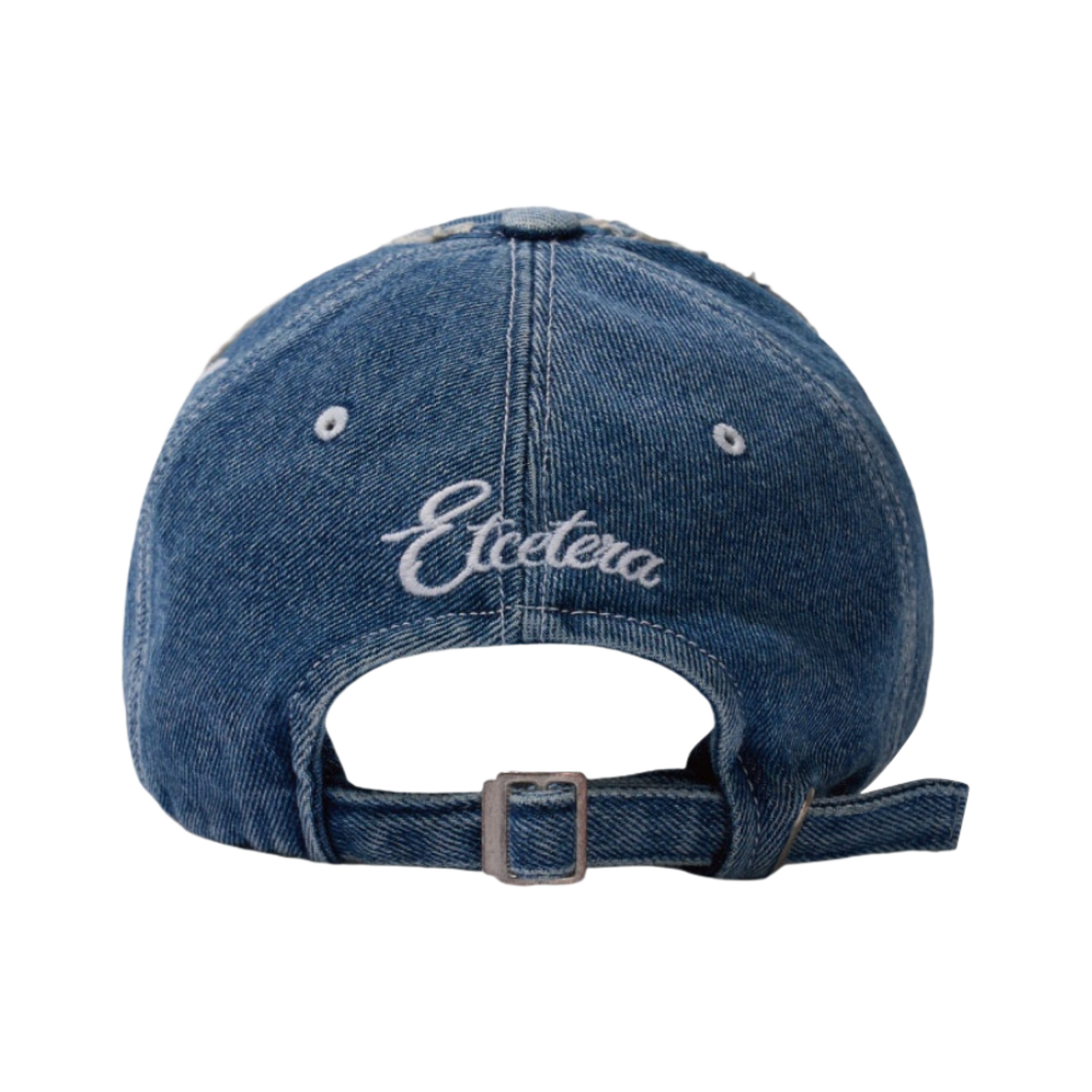 이티씨이 데미지드 데님 캡 블루(ETCE Damaged Denim Cap Blue) - 3