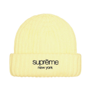 Supreme Ribbed Beanie Cream - 22FW