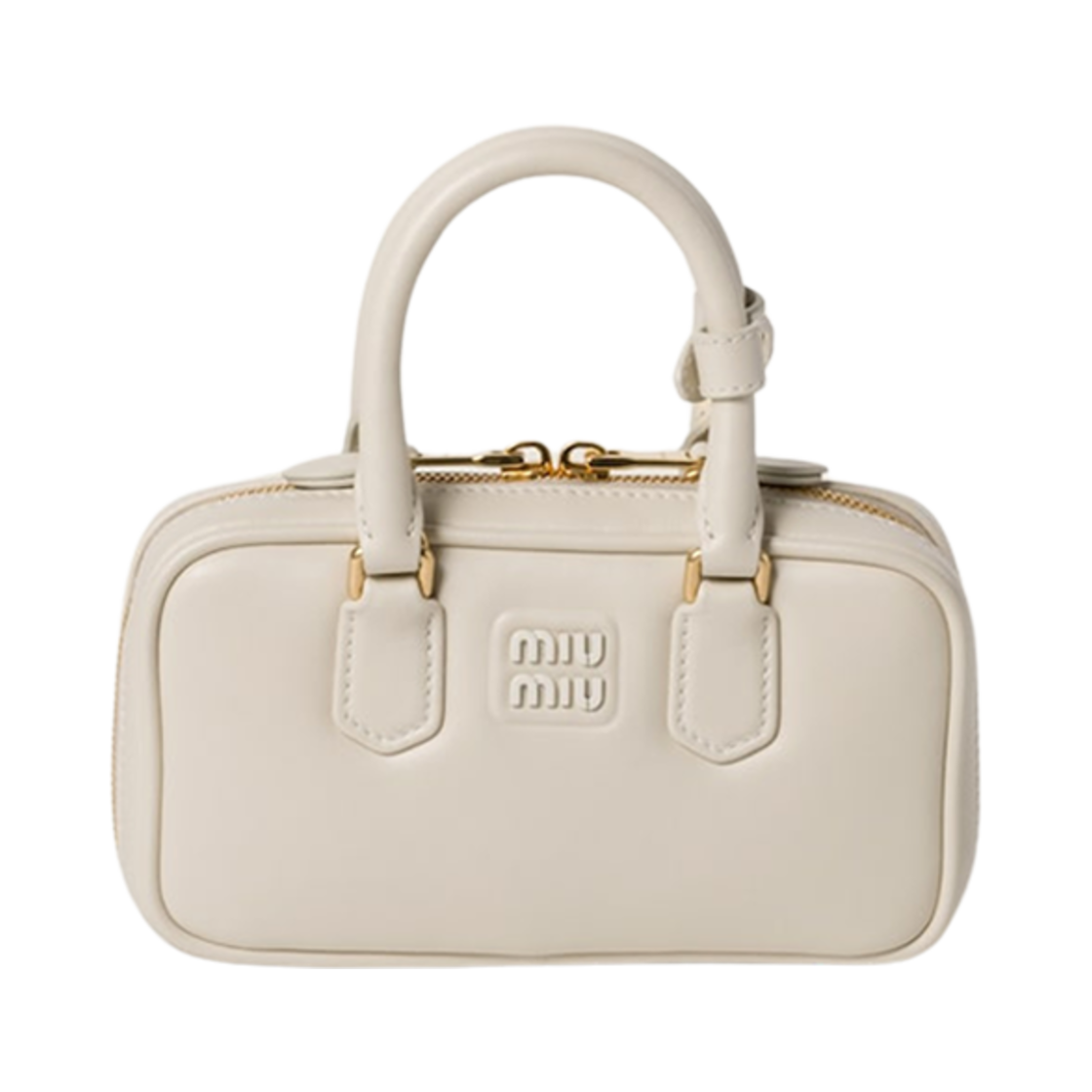 5BP088-ACR3-F0K74 Miu Miu Arcadie Leather Mini-Bag Chalk White