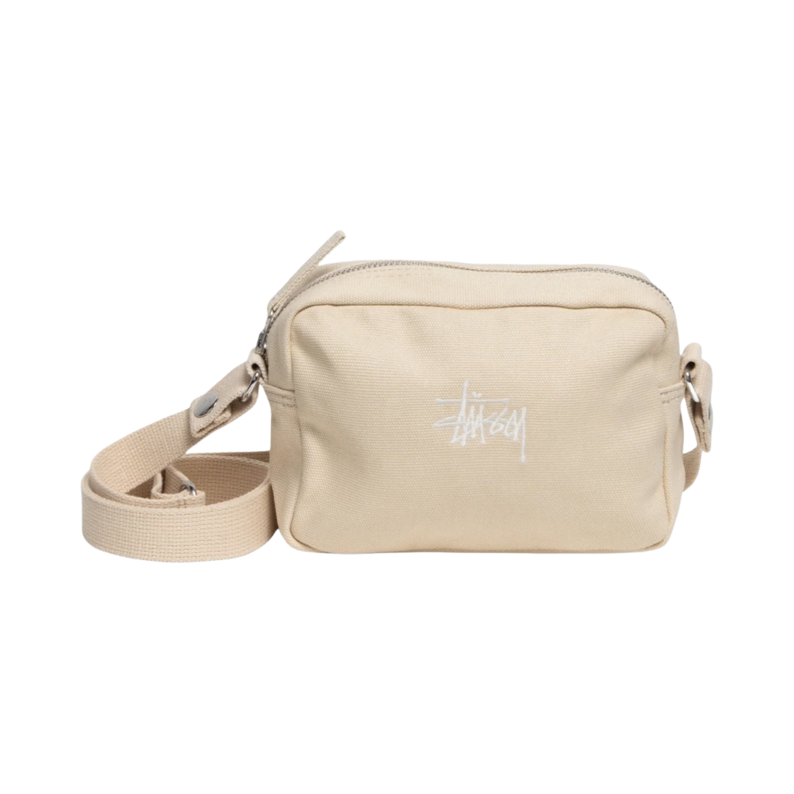 134255 Stussy Canvas Side Pouch Natural