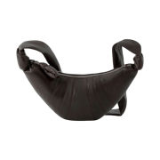 Lemaire Small Croissant Bag Soft Nappa Leather Dark Chocolate