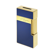 S.T. Dupont Biggy Shiny Lacquer Lighter Blue Gold