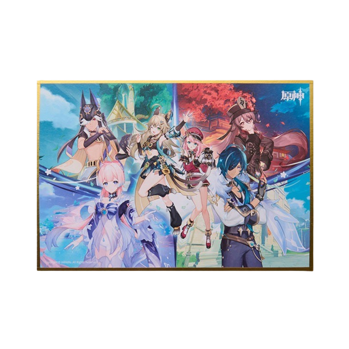 6976068147688 Genshin Signature Board Shikishi Paper Duel! The Summoners' Summit!