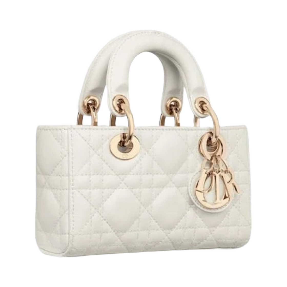 디올 레이디 마이크로 디조이백 까나쥬 램스킨 라떼(Dior Lady Micro D-Joy Bag Cannage Lambskin Latte) - 2