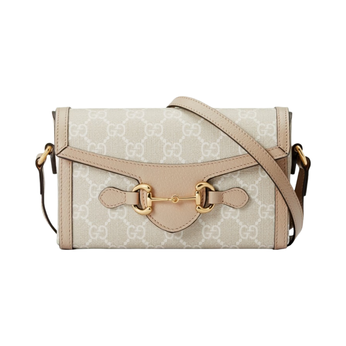 구찌 홀스빗 1955 미니백 베이지 화이트(Gucci Horsebit 1955 Mini Bag Beige White)