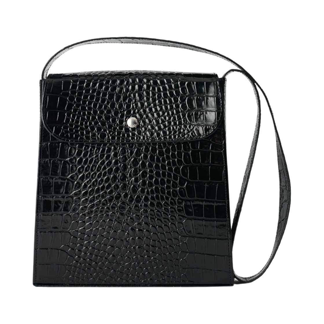 A4248EL Our Legacy Extended Bag Licorice Croc Bull Hide