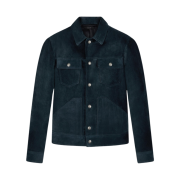 Tom Ford Cashmere Suede Western Jacket Petrol