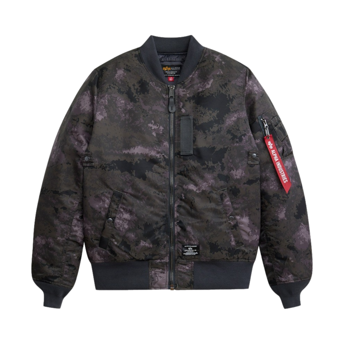 AICOI0000005BBC ALPHA INDUSTRIES MA-1 Mod Flight Jacket Black Blur Camo