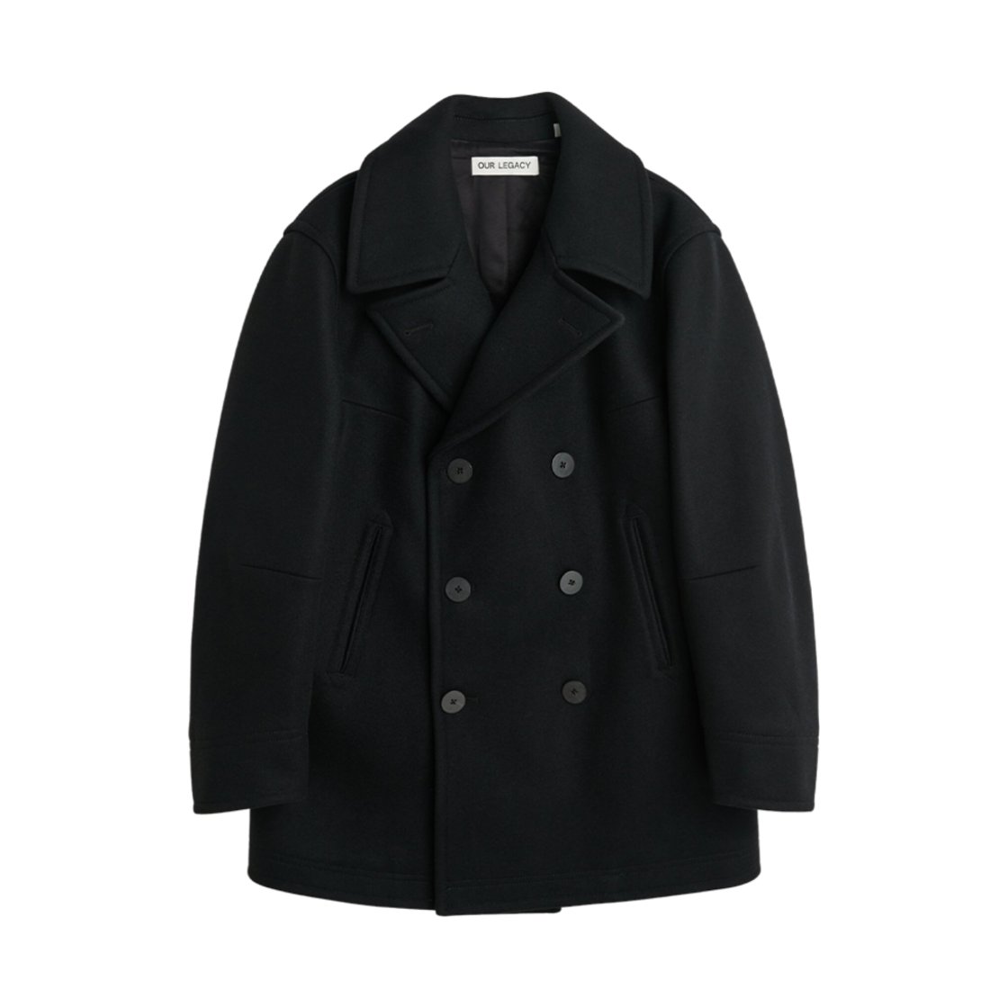 아워레가시 피코트 오퓨런트 멜튼 블랙(Our Legacy Peacoat Opulent Melton Black)