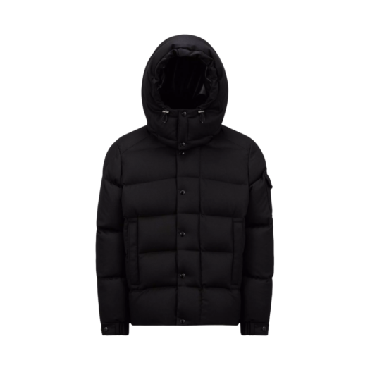 J2-091-1A00157-54272-999 Moncler Vezere Flannel Short Down Jacket Black - 24FW