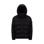Moncler Vezere Flannel Short Down Jacket Black - 24FW