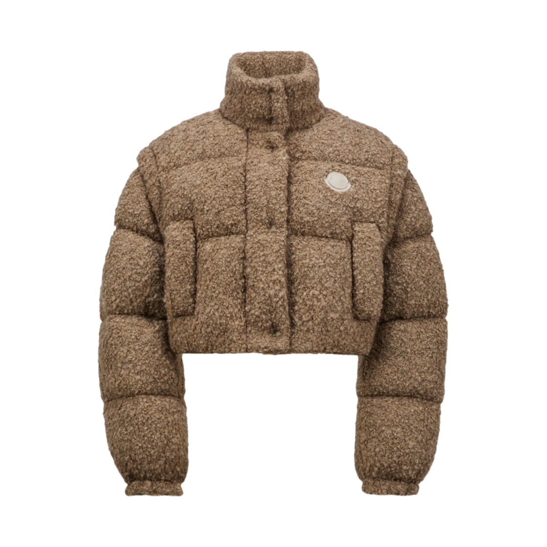 J2-093-1A00122-89AQ2-F29 (W) Moncler Cytinelle 2-in-1 Tweed Down Jacket Beige - 24FW
