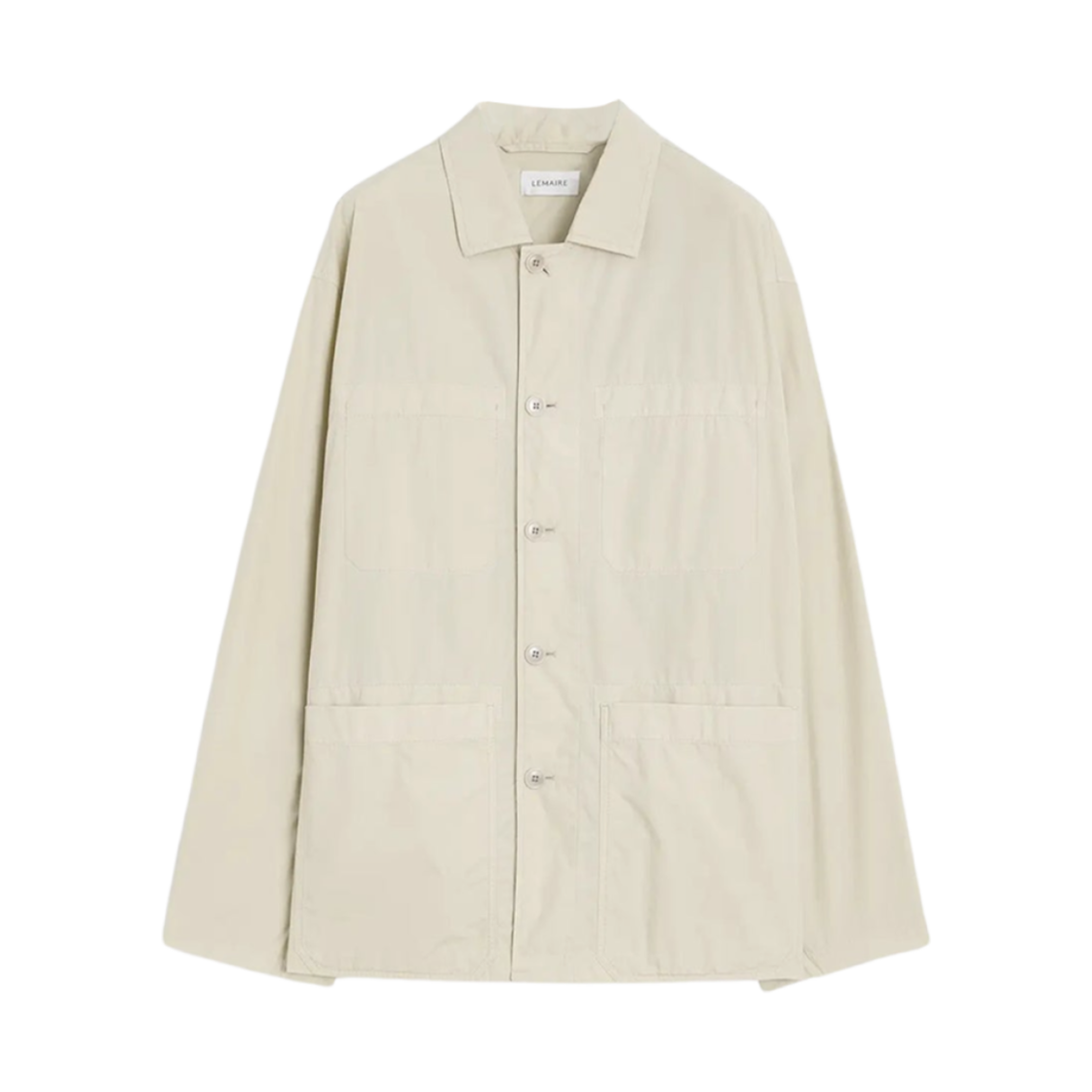 OV1013-LF1356-204 Lemaire Workwear Shirt Jacket Light Beige