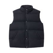 Pottery Wool Goose Vest Dark Navy