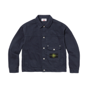 Supreme x Stone Island Denim Trucker Jacket Navy - 23FW