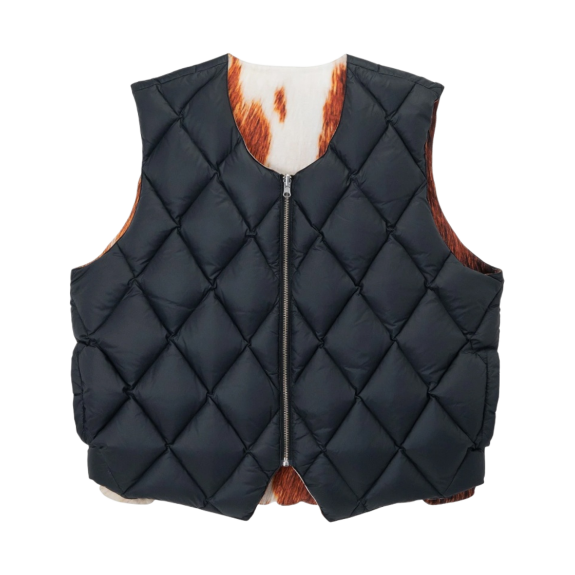 스투시 리버시블 퀼티드 베스트 카우하이드(Stussy Reversible Quilted Vest Cowhide) - 4