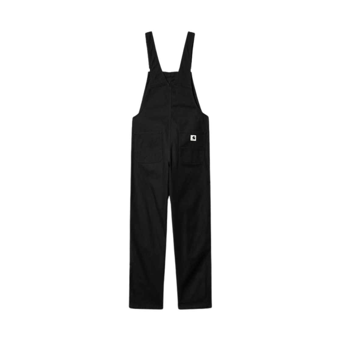(W) 칼하트 WIP 허버드 캔버스 빕 오버롤 스트레이트 블랙((W) Carhartt WIP Hubbard Canvas Bib Overall Straight Black) - 2